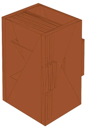 TruStile TMUN8000 alternative — Estate Millwork 8-panel flat panel door in Mahogany